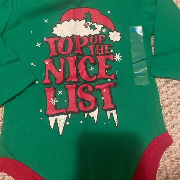 The Children's Place Red and Green Holiday Bodysuits - Picture 5 of 6